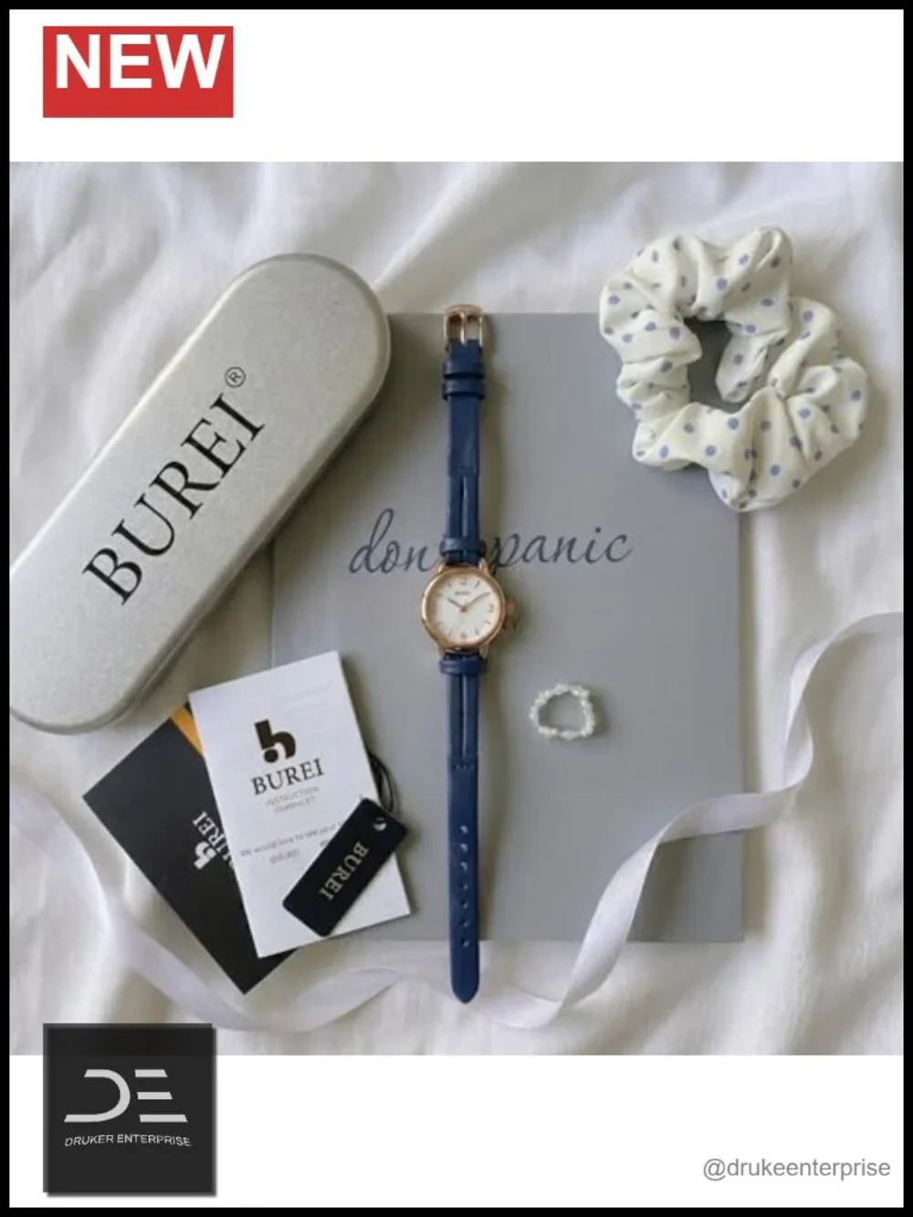 Women's Quartz Wrist Watch - Minimalist Leather Strap, Small Dial, Ultra